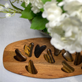 CHIA Heart gua sha - Tiger Eye