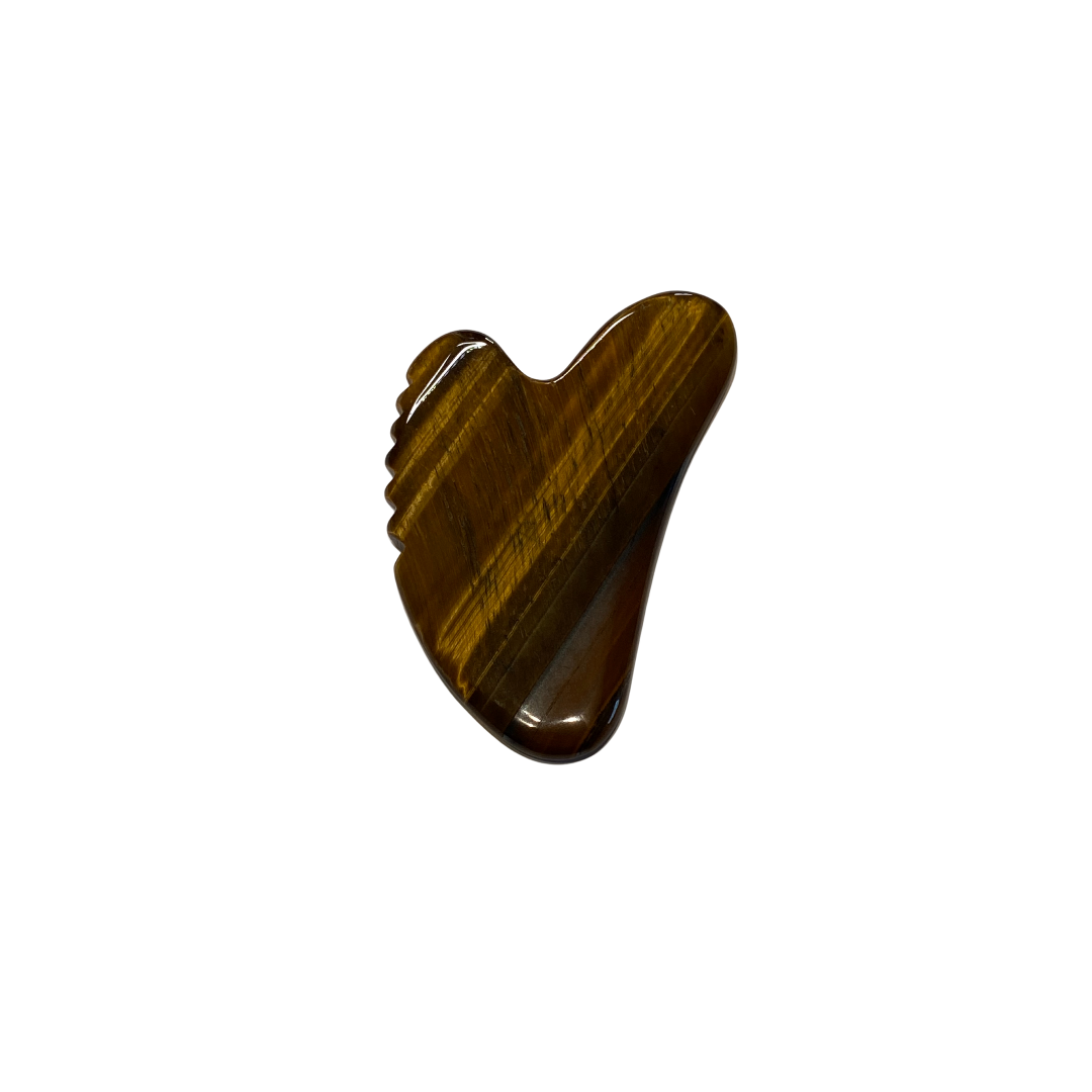 CHIA Heart gua sha - Tiger Eye